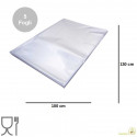 5 Fogli in polipropilene trasparenti larghi 100 cm e lunghi 130 cm per cesti natalizi