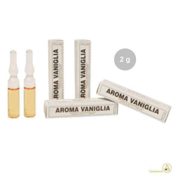 Aroma vaniglia liquida da Madma in fiala da 2 g, in pasticceria ideale per dolci