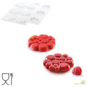 Stampo Paradis 37 Stampo in silicone bianco per 6 forme Paradis da 7 cm da Silikomart