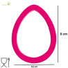 Tagliapasta Uovo in plastica lungo 8 cm largo 5,5 ed alto 2 cm da Decora