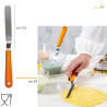 Spatola angolare piatta lunga 24 cm con lama 12,5 cm in acciaio inox da Decora
