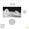 100 Barilotti per sorpresa uova di pasqua piccolo, diametro 5,6 cm x altezza 7,9 cm