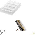 CH011 Bolla T: Stampo in Tritan per 4 Tavolette di Cioccolato con decoro a bolle da Silikomart