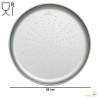 Teglia forata per pizza e focaccia di ø28 xh1,8 cm in acciaio antiaderente da Decora