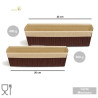 25 Stampi plum-cake in carta da forno da 20x6,5xh4,5 cm per torte da 300 g