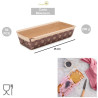 50 Stampi plum-cake in carta da forno da 15x6,5xh5 cm per torte da 200 g