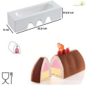 Stampo Inserto Gianduia o Insert Tortaflex Gianduia Bianco 22 cm da Silikomart