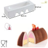 Stampo Inserto Gianduia o Insert Tortaflex Gianduia Bianco 22 cm da Silikomart
