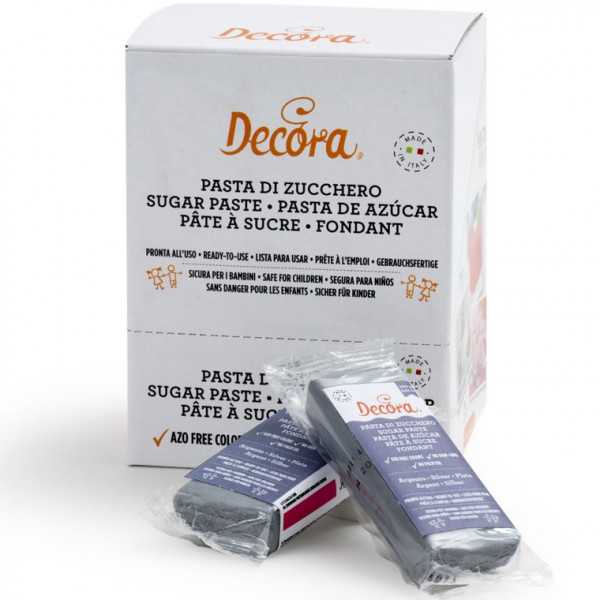 100 g Pasta di zucchero Argento Decora
