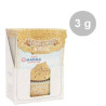 Colorante in polvere Sparkle Oro Puro o perlescente scintillante, idrosolubile uso alimentare in bustina da 3 g di Madma