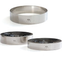 Sagoma Cerchio in Acciaio Inox Decora (Ø5/12cm) – Cornice per Semifreddi, Mousse e Gelati (H4,5cm)