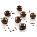 Amleto Stampo in silicone 12 cioccolatini a teschio di ø3 cm h 21 mm SGC055 3D da Silikomart