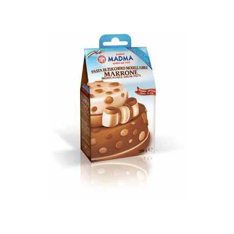 Panetto di pasta di zucchero marrone da 250 g di Madma Panetto di pasta di zucchero marrone da 250 g di Madma