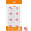 8 Decorazioni in Zucchero Rose color Rosa piccole da Decora