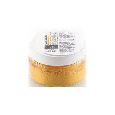 20 g Perl Color Gold colorante in polvere Oro Perlato della linea i78 di Silikomart
