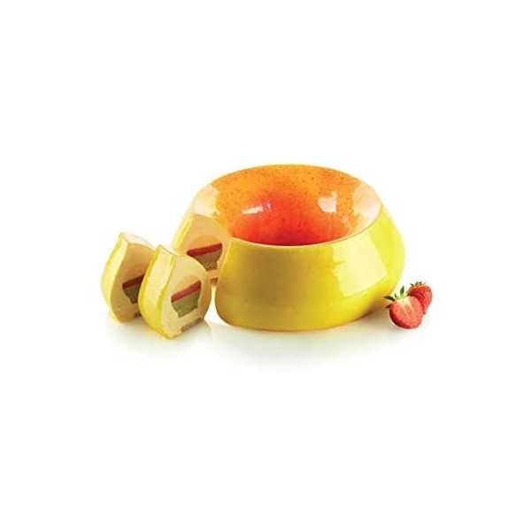 Kit Flame stampo ed inserto in silicone bianco con cutter da Silikomart