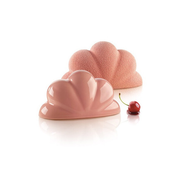 Nuvola Kit 2 stampi multi porzione in silicone grigio da Silikomart