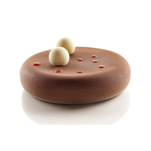 Stampo Eclipse 1000 ml in silicone bianco diametro 18 cm da Silikomart