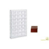 Stampo cioccolato cremino da 7 g, stampo policarbonato da 28 impronte di lato 2,5 cm ed altezza 1,5 cm