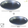Set 2 Ruoti per Piazza diametri 28 cm e 30 cm, altezza 2,5 cm in alluminio Set 2 Ruoti per Piazza diametri 28 cm e 30 cm, altezza 2,5 cm in alluminio
