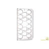 Stampo uova "tipo ovetto Kinder Sorpresa" 20 g con 16 impronte di h 65 x 45 mm in policarbonato professionale Stampo uova "tipo ovetto Kinder Sorpresa" 20 g con 16 impronte di h 65 x 45 mm in policarbonato professionale