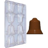 Stampo Campanella 50 g: stampo cioccolato in policarbonato per campanella di diametro 8 cm ed altezza 8 cm