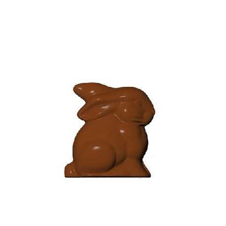 Stampo coniglietto 50 g, stampo in policarbonato a forma di piccolo coniglio di cioccolato