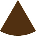 Tavoletta spicchio 80 g stampo policarbonato 4 spicchi di cioccolato 11x11xh1,1 cm