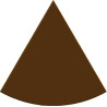 Tavoletta spicchio 80 g stampo policarbonato 4 spicchi di cioccolato 11x11xh1,1 cm