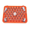 Set di 52 bocchette piccole o punte piccole per decorazione in acciaio inox da Silikomart