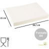 100 Fogli di ostia sottili formato A4 da 21 x 29,7 cm 65 g, da Decora