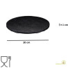 Base nera per torta o vassoio sotto-torta tondo nero, cakeboard nero diametro 20 cm da Silikomart Base nera per torta o vassoio sotto-torta tondo nero, cakeboard nero diametro 20 cm da Silikomart