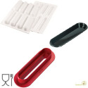 Kit Fingers 75: stampo in silicone più cutter più 10 vassoi da Silikomart