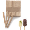 100 Bastoncini stecco in legno per gelato artigianale lunghi 11 cm da Silikomart