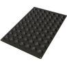 Stampo Florentines SQ050 per 70 cavità da 4,5 h 1 cm, teglia 60x40 in silicone nero da Silikomart