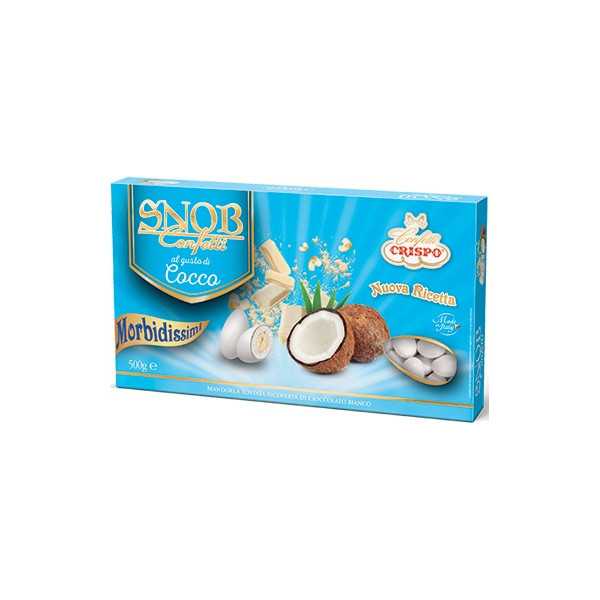 Confetti snob ciocomandorla bianchi al gusto cocco da 500 g di Crispo
