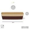 25 Stampi plum-cake in carta da forno da 20x6,5xh4,5 cm per torte da 300 g