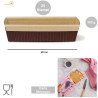 25 Stampi plum-cake in carta da forno da 20x6,5xh4,5 cm per torte da 300 g