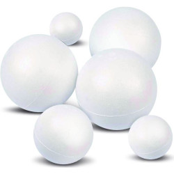 Sfere in Polistirolo da 2 a 29cm – Palle per Dummy Cake e Decorazioni Fai‑da‑Te
