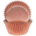 Set di 180 pirottini bon bon in carta forno color rosa oro di ø2,7xh1,7 cm da Decora