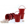Secchiello portaconfetti bomboniera grande Rosso Secchiello portaconfetti bomboniera grande Rosso