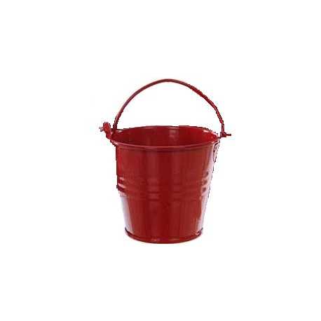 Mini Secchiello Rosso: piccolo secchiello in metallo, ideale portaconfetti bomboniera Mini Secchiello Rosso: piccolo secchiello in metallo, ideale portaconfetti bomboniera