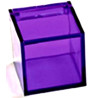 Scatola Cubo portaconfetti Viola Lilla Trasparente in plexiglas 5x5x5cm Scatola Cubo portaconfetti Viola Lilla Trasparente in plexiglas 5x5x5cm