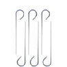 Set di 6 spiedini in acciaio inox lunghi 20 cm, adatti al contatto con alimenti