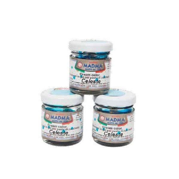 Colorante alimentare in gel Celeste  in barattolino da 25 g da Madma