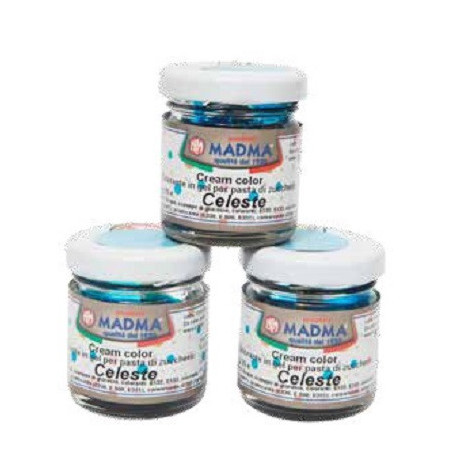 Colorante alimentare in gel Celeste  in barattolino da 25 g da Madma