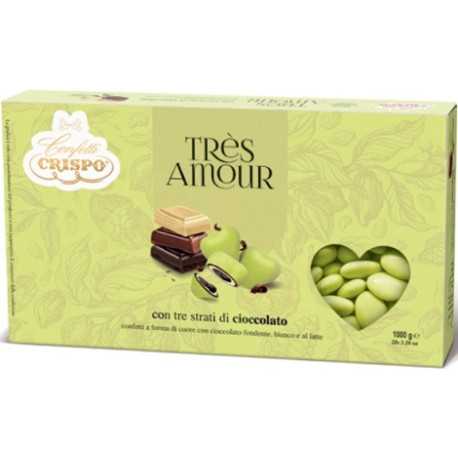 Confetti a Cuore Très Amour Giallo Limone di Crispo in confezione da 1Kg Confetti a Cuore Très Amour Giallo Limone di Crispo in confezione da 1Kg