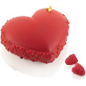 Venice 750 Silikomart: stampo antiaderente in T-Plus+, a forma di cuore 3D 156 x 134 h 67 mm