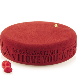 Endless Love Silikomart: stampo torta amore senza fine in silicone grigio di ø19xh5,5 cm