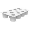 Stampo Cilindri 3D 100 ml in silicone per dolci monoporzioni di diametro 5 x h 5,5 cm da Silikomart